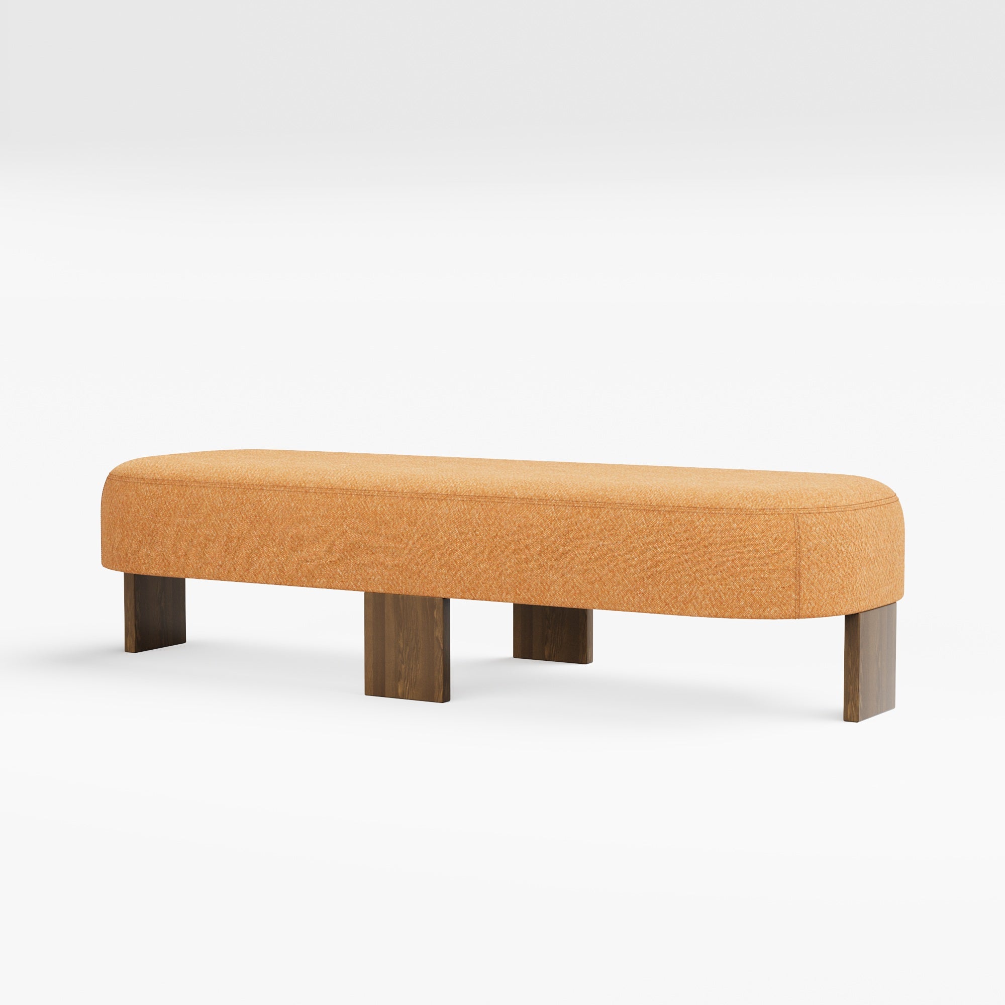 Club Ottoman - Elle Curled Bouclè Fabric