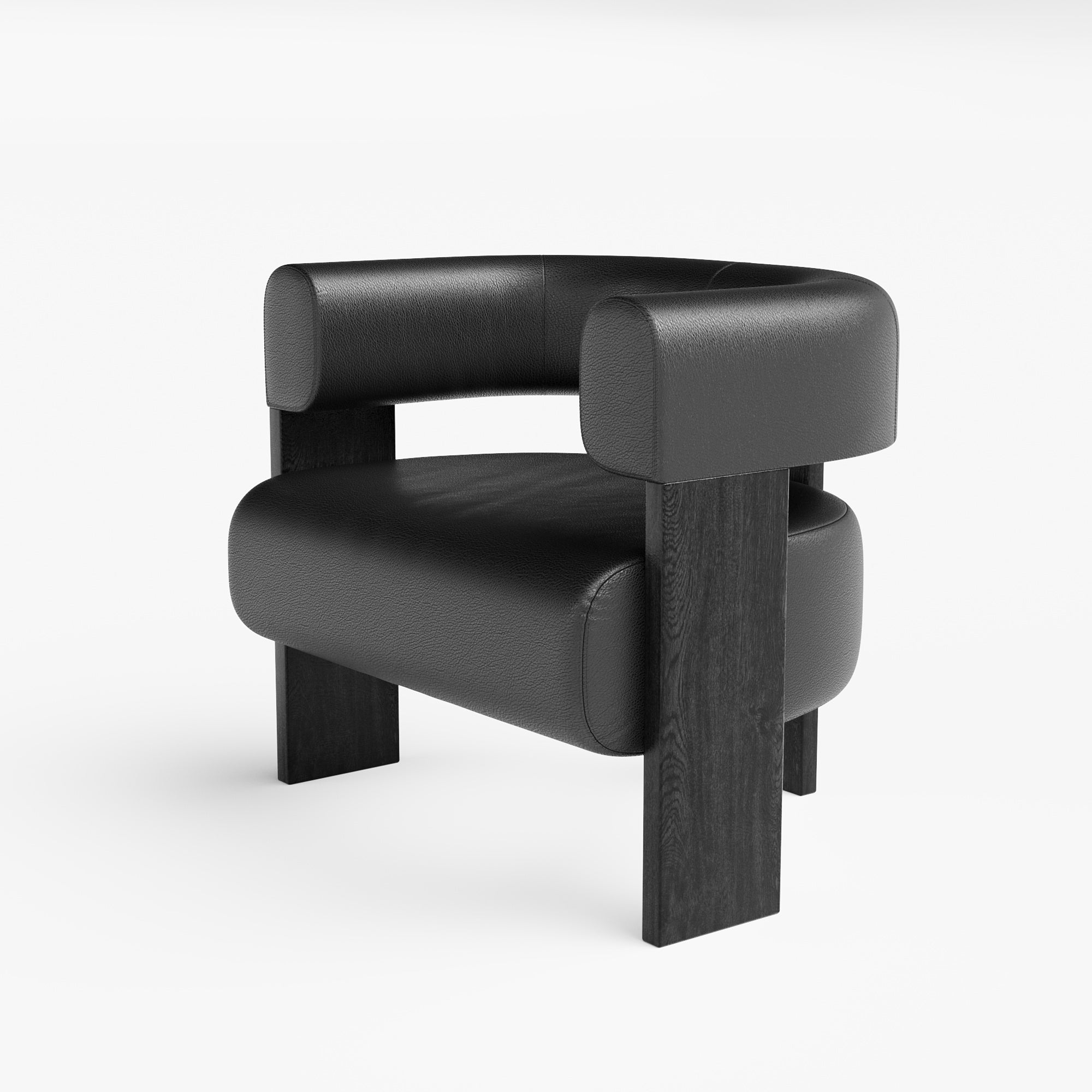 Club Single Lounger - Pelle Leather Panorama