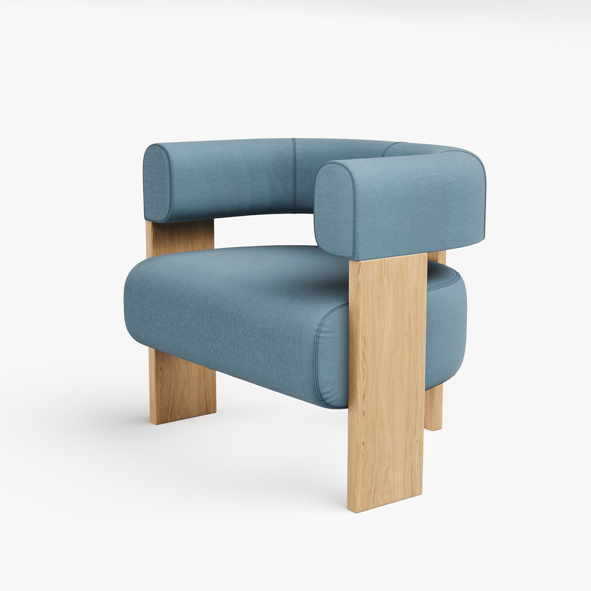 Club Single Lounger - Kvadrat Planum by Febrik