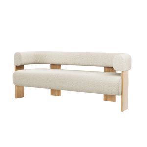 Club 2.5 Seater Lounge - Sahco Elle Curled Bouclè Fabric