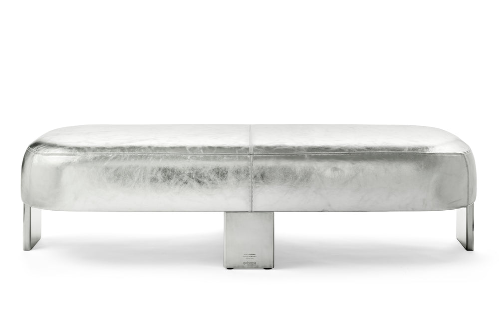 Lab Editions Silver Club Ottoman