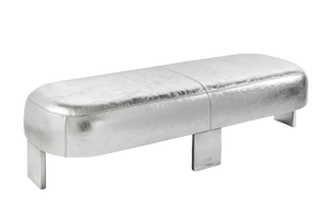 Lab Editions Silver Club Ottoman