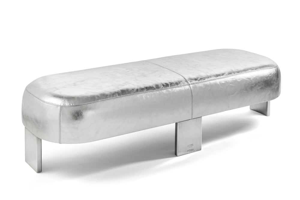 Lab Editions Silver Club Ottoman