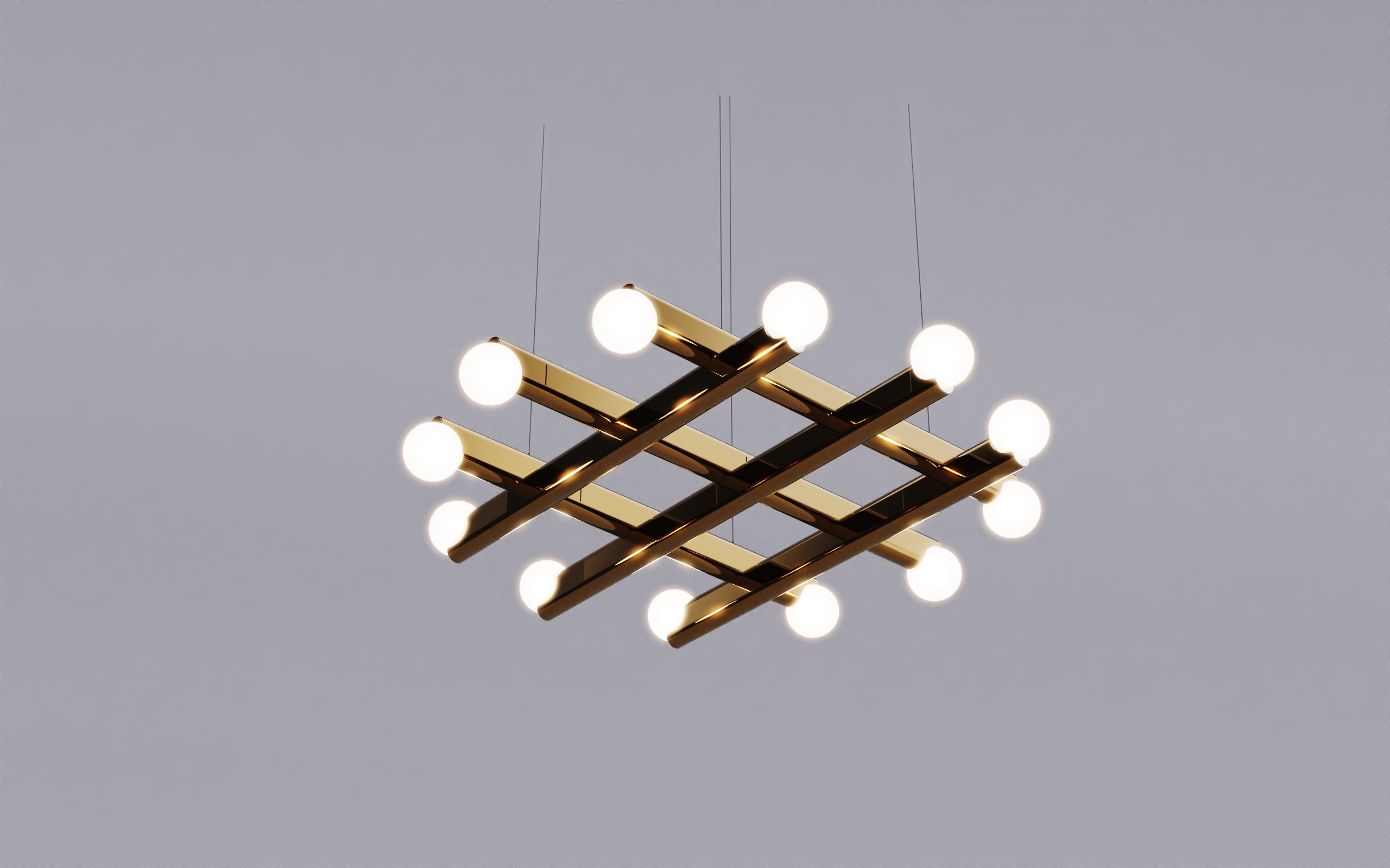 Grid 3X3 Chandelier