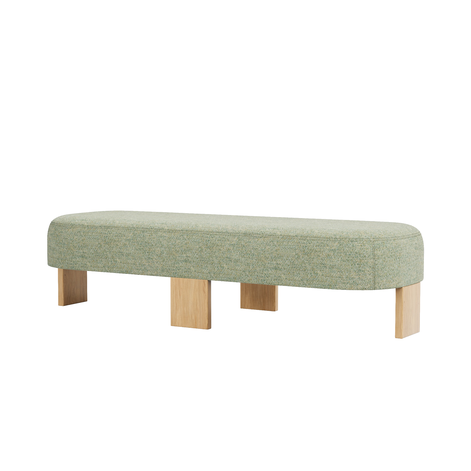 Club Ottoman - Melange Nap Woollen Fabric