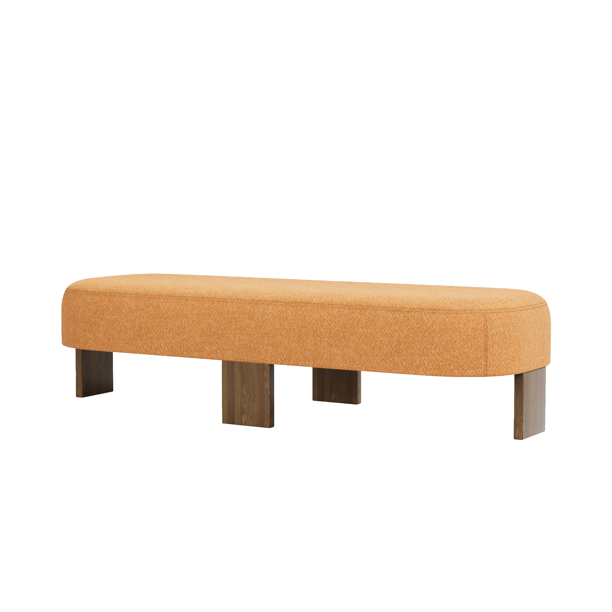 Club Ottoman - Elle Curled Bouclè Fabric