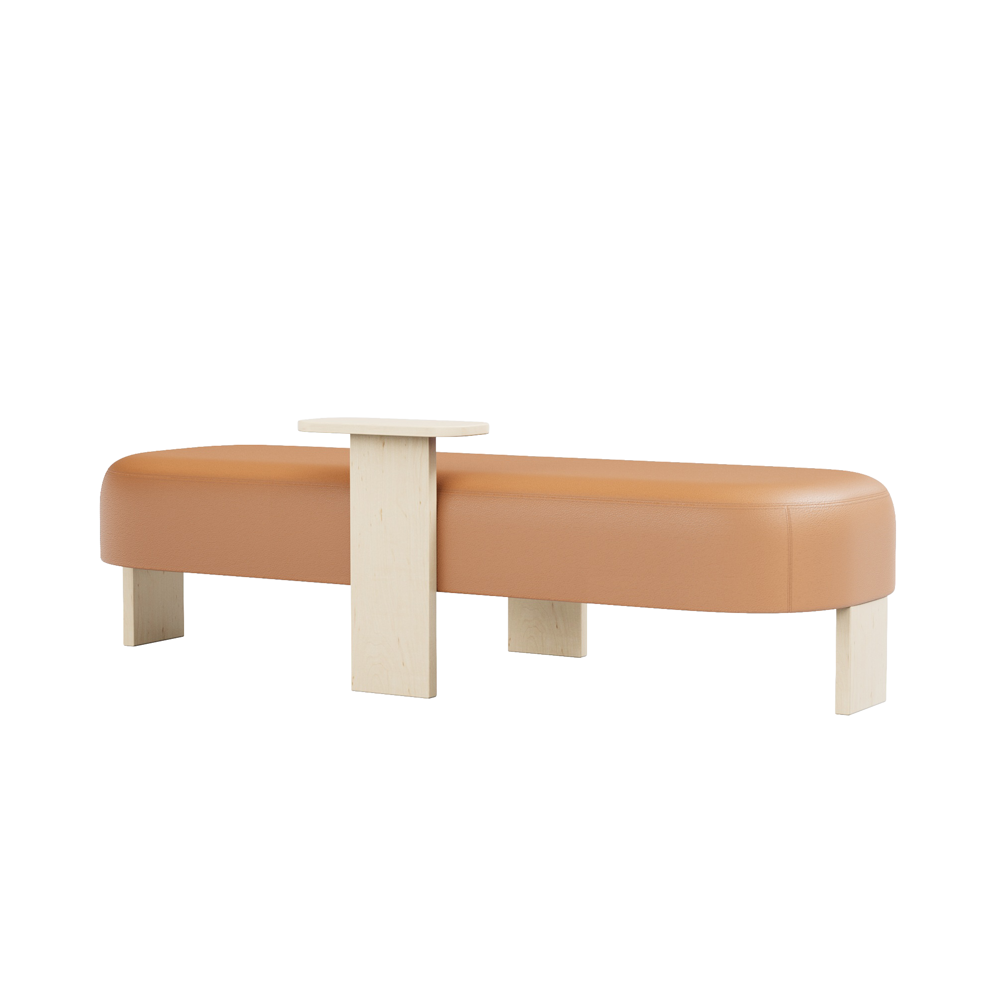 Club Ottoman - Panorama Pigmented Leather