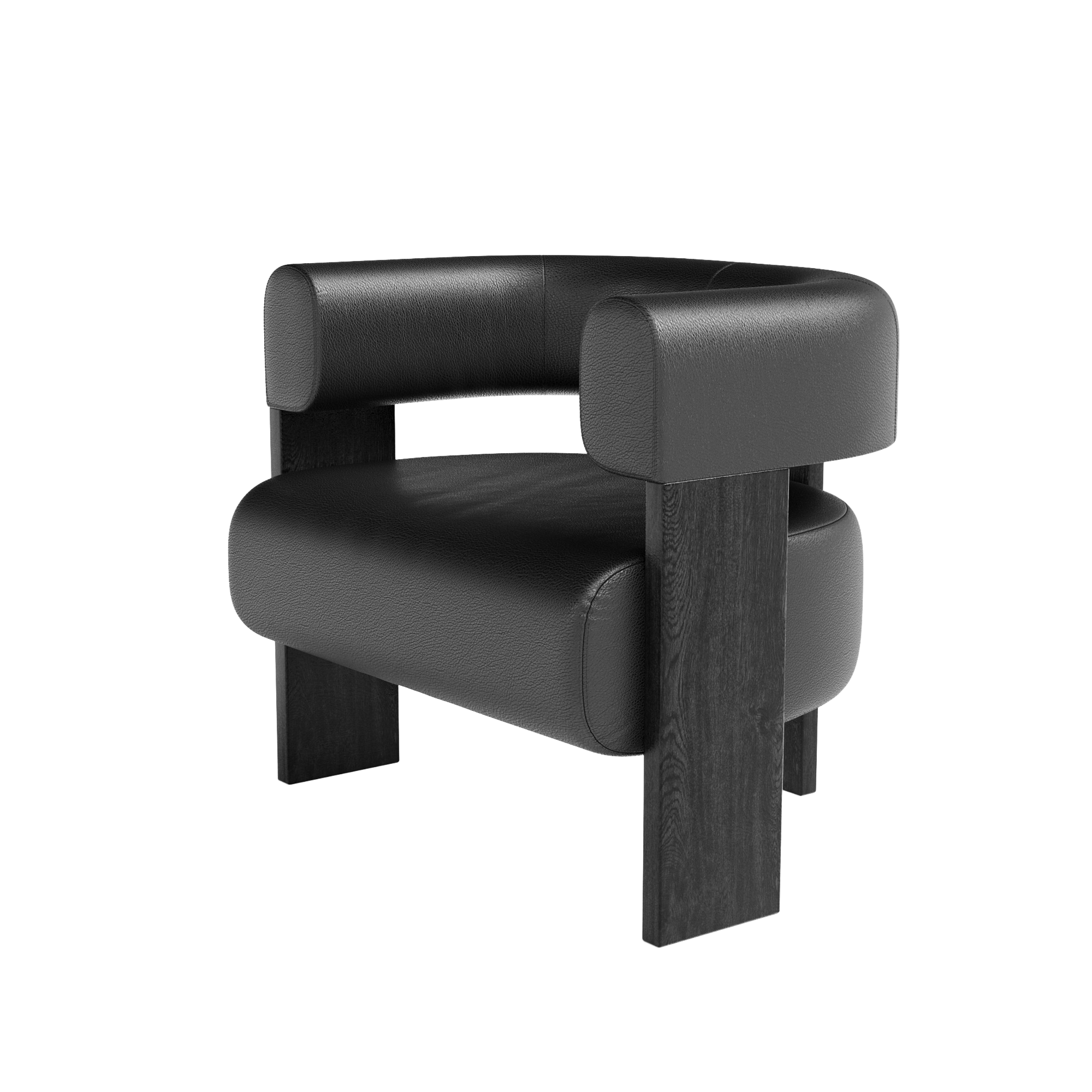 Club Single Lounger - Pelle Leather Panorama