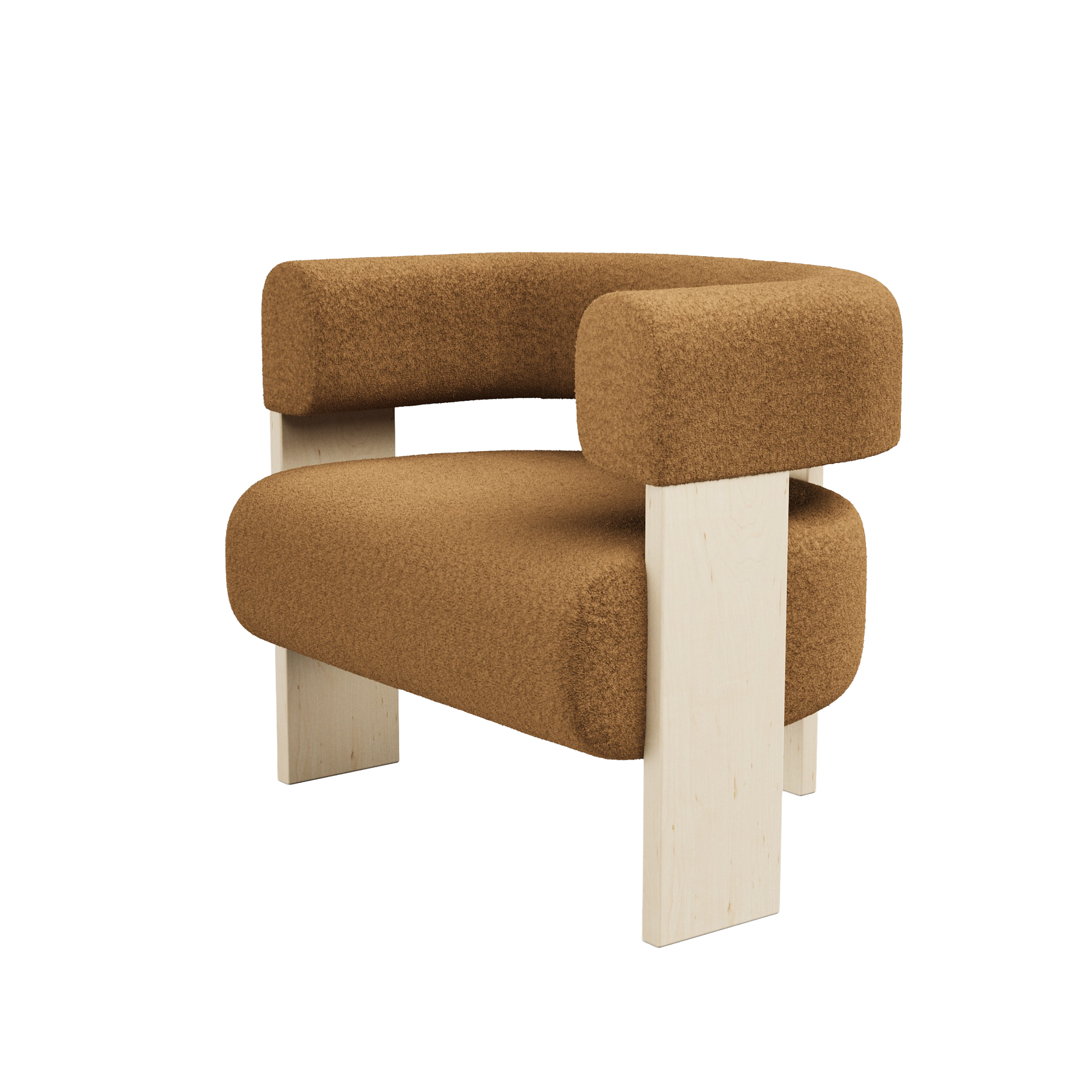 Club Single Lounger - Elle Sahco Boucle
