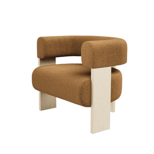 Club Single Lounger - Elle Sahco Boucle