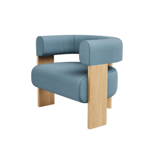 Club Single Lounger - Kvadrat Planum by Febrik