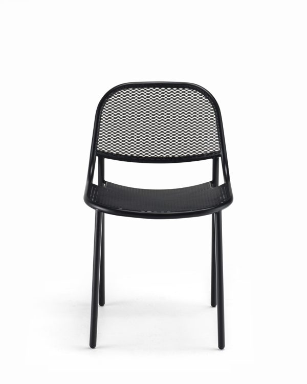 Grille Outdoors/In Chair – Matt Black
