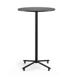 Grille Outdoors/In Star Base Bar Table with 700mm Round Table top black